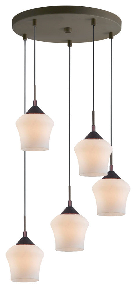 Belmont 5-Light Mini-Pendant, Bronze