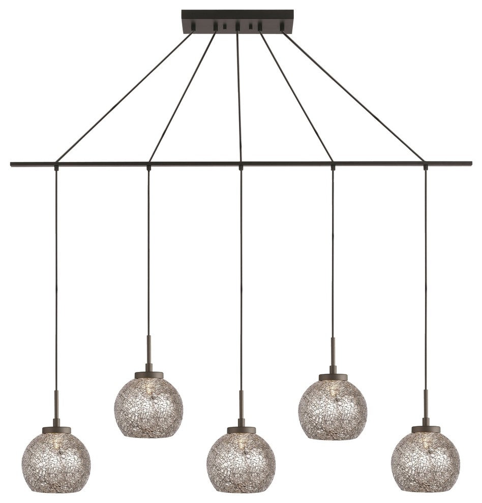 Woodbridge Lighting Elliptic Ball 5-Light Linear Pendant