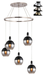 Woodbridge Lighting Blake 5-Light Pendant Chandelier with ST64 Bulb