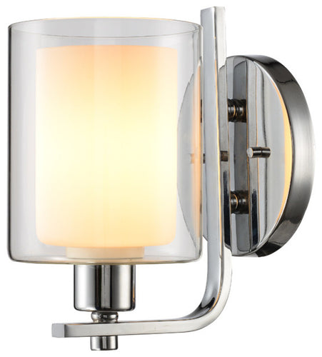 Alaina 1-Light Wall Sconce, Opal Glass