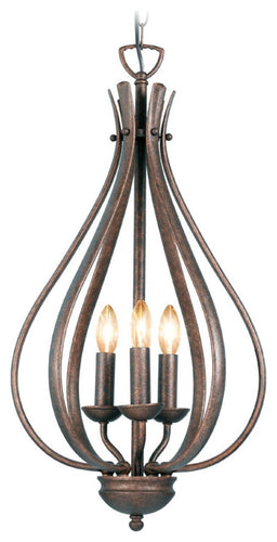 Beaconsfield Foyer Pendant, Marbled Bronze