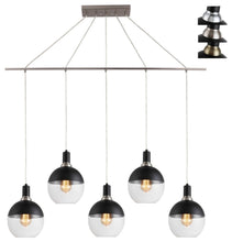 Load image into Gallery viewer, Woodbridge Lighting Blake 5-Light Linear Pendant with ST64 Bulb