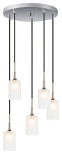 Load image into Gallery viewer, Woodbridge Lighting Chelsea Cluster Pendant, Opal Cylinder Glass, Satin Nickel