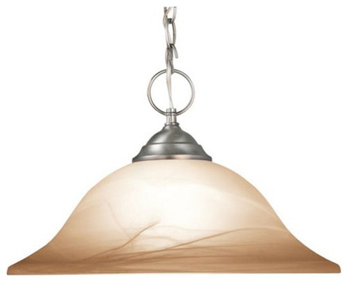 Anson Large 1-Light Pendant, Satin Nickel