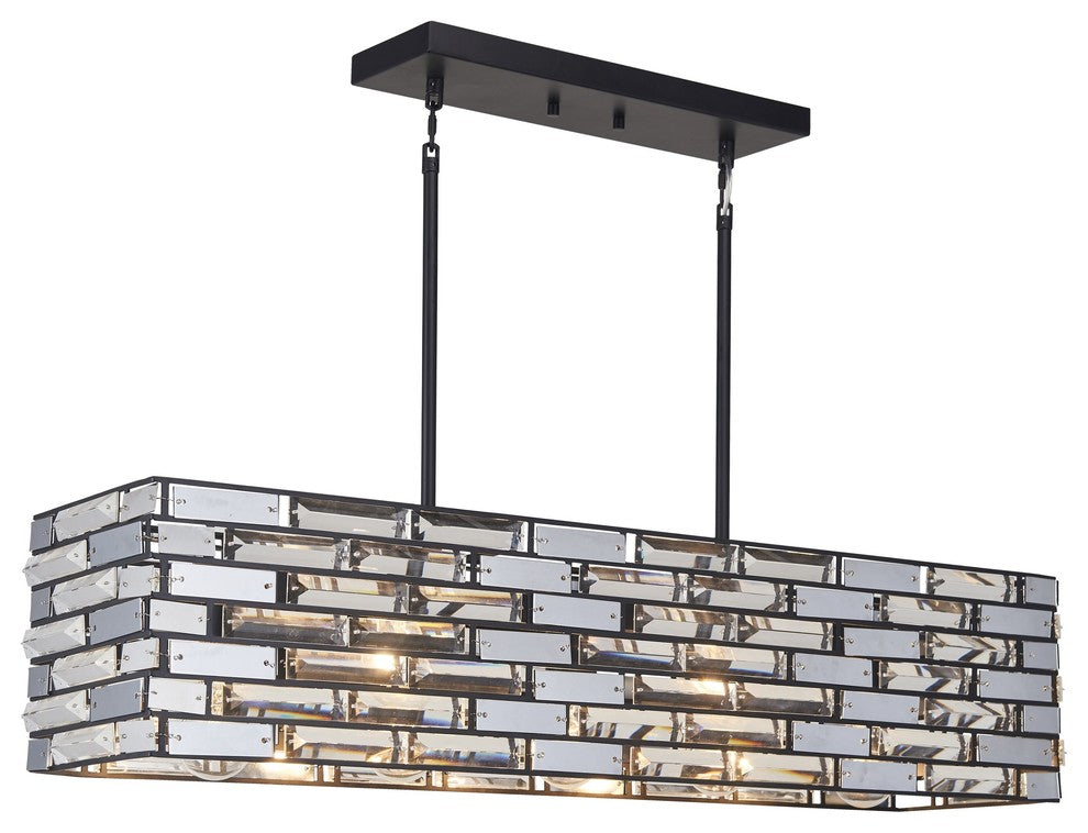 Woodbridge Lighting Shimmer Linear Pendant with ST64 Bulb