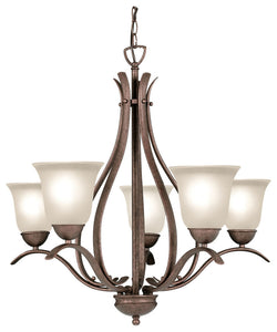 Woodbridge Lighting Beaconsfield Chandelier, 5l - 25"d