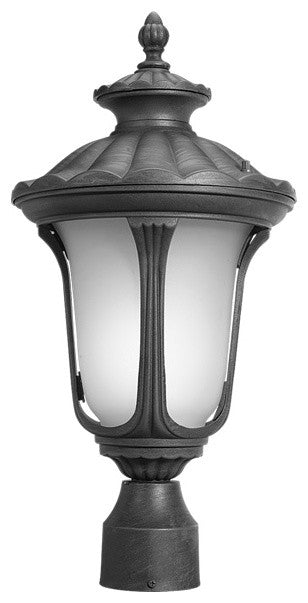 Woodbridge Lighting Westbrook Energy Saving Post Mount Light, Powder Coat Black