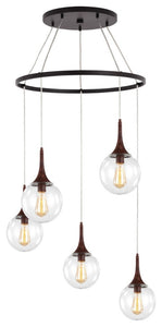 Woodbridge Lighting Alicia 5-Light Pendant Chandelier with ST64 Bulb